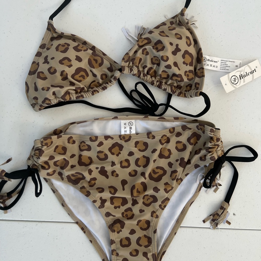 2 piece swimsuit, bikini.